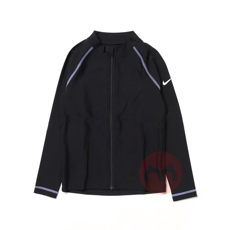 NIKE 美国耐克儿童长袖速干泳衣 粉色紫色海军蓝 海外本土原版