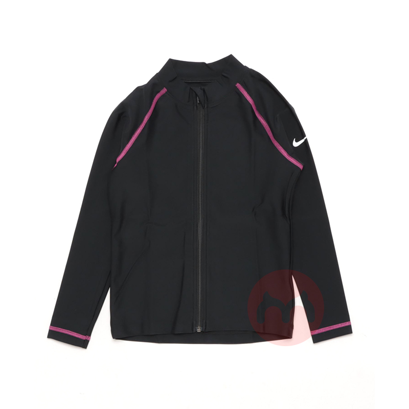 NIKE 美国耐克儿童长袖速干泳衣 粉色紫色海军蓝 海外本土原版