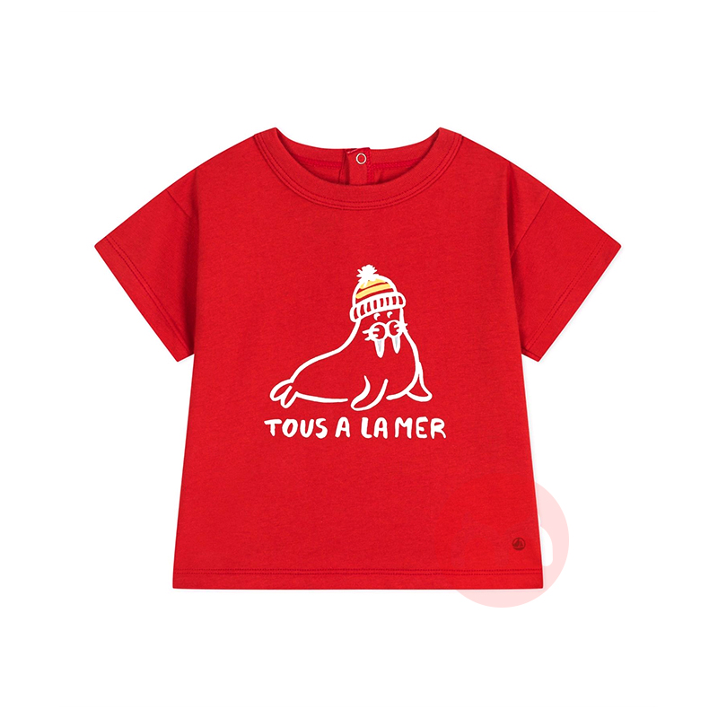 PETIT BATEAU ����С������ͯ����ӡ��Բ��T����Ůͯ���޶��� ���Ȿ��ԭ��