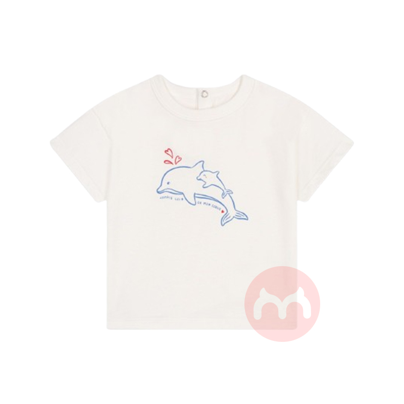 PETIT BATEAU ����С������ͯ����ӡ��Բ��T����Ůͯ���޶��� ���Ȿ��ԭ��