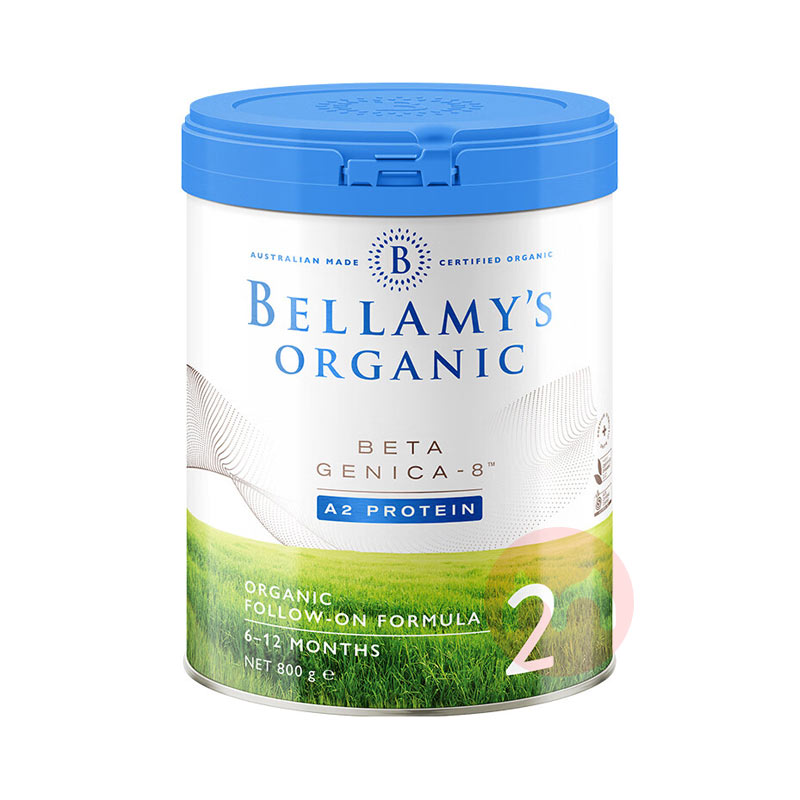 Bellamy`s 澳洲贝拉米白金版有机A2蛋白婴幼儿奶粉2段 6-12个月 800g 澳洲本土原版