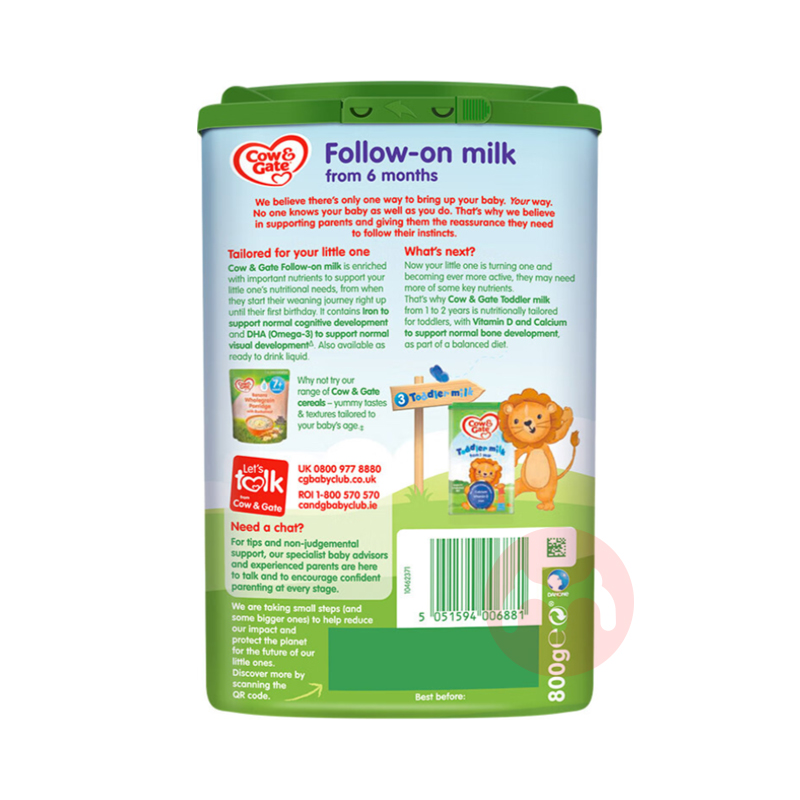 Cow&Gate ӢţӤ׶̷1 0 800g Ӣԭ