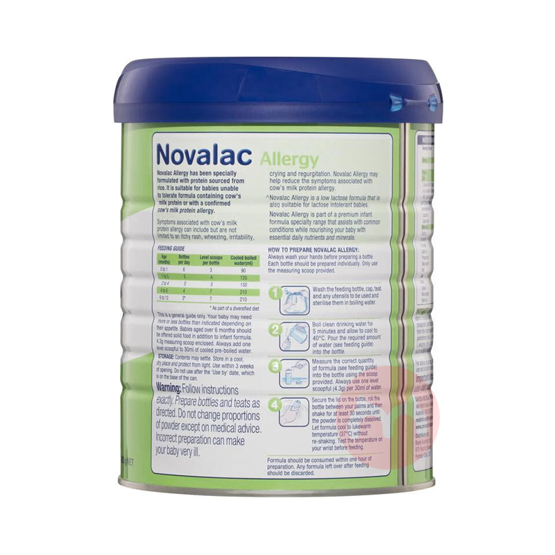 Novalac ޱAllergy׵ˮӤ׶̷ 0-12 800g ޱԭ