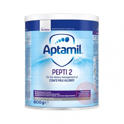 Aptamil Ӣ��������Pepti���ˮ��Ӥ�׶��̷�2�� 6�������� 800g Ӣ������ԭ��
