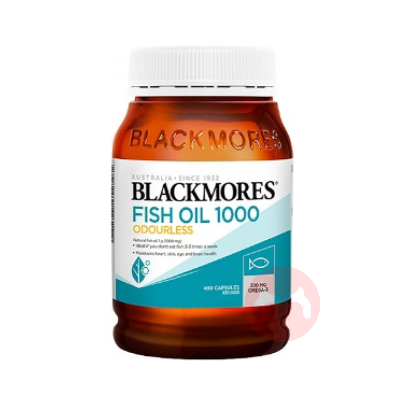 BLACKMORES 澳洲澳佳宝儿童无腥味深海鱼油胶囊1000mg 400粒 海外本土原版