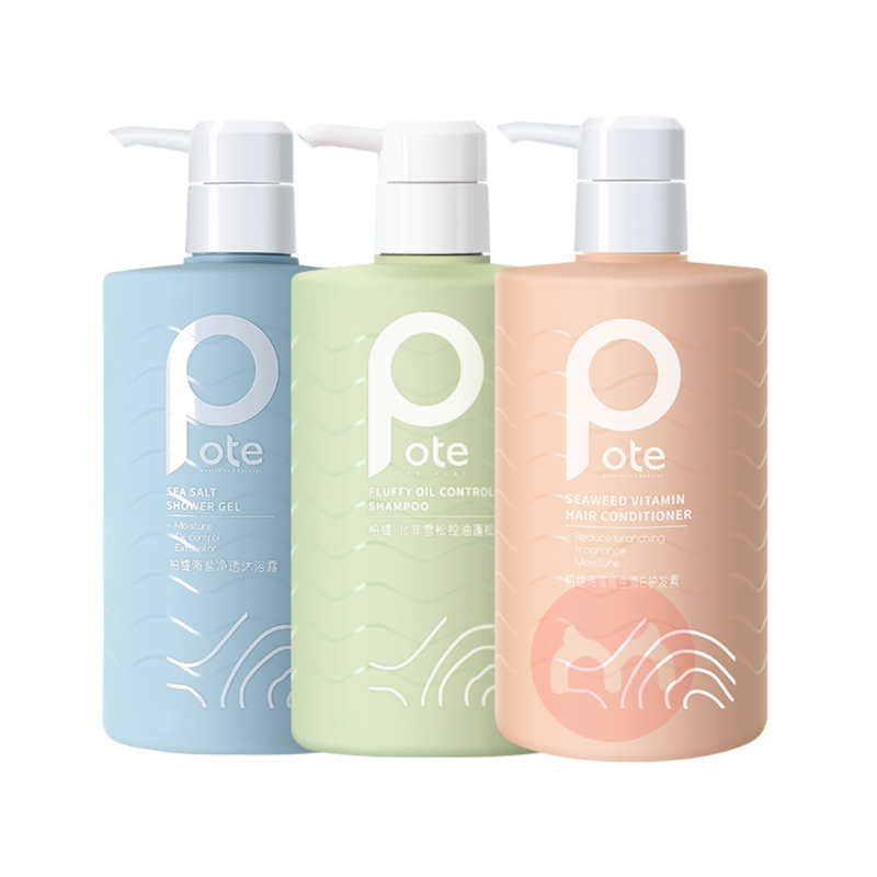POTE 柏缇家庭装海洋之谜洗护沐浴套装 1425ml