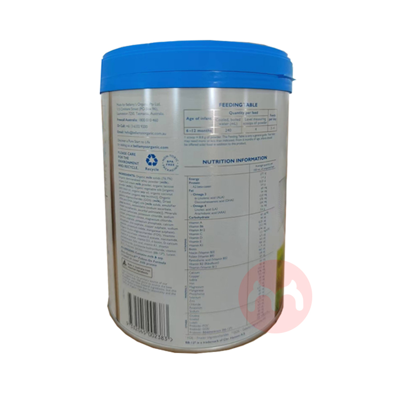 Bellamy`s ޱװ׽лA2Ӥ׶̷2 6-12 800g ޱԭ