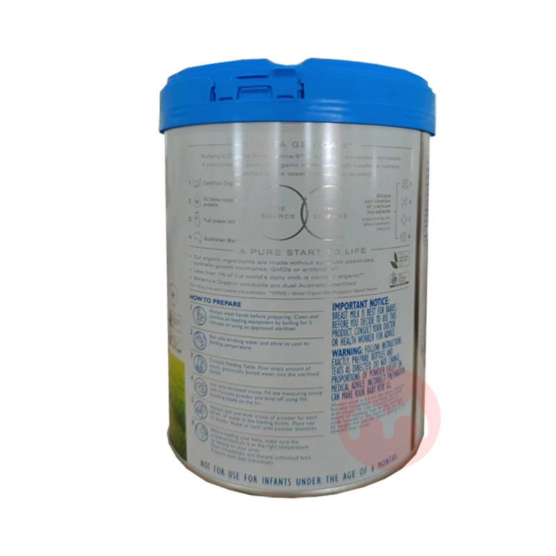 Bellamy`s ޱװ׽лA2Ӥ׶̷2 6-12 800g ޱԭ