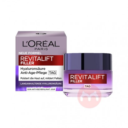 L`OREAL Paris 法国巴黎欧莱雅复颜玻尿酸水光充盈导入日霜 ...