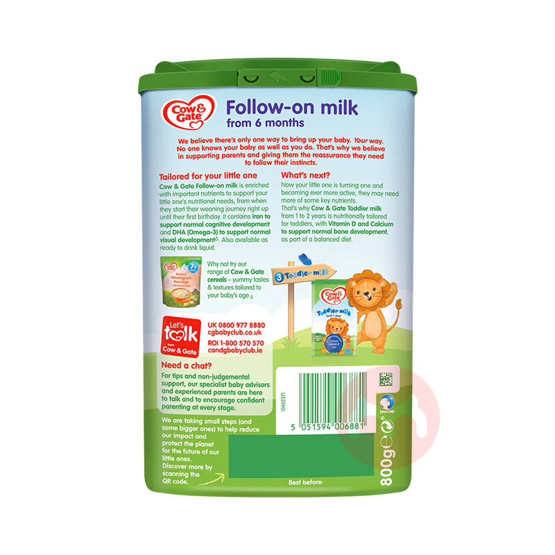 Cow&Gate ӢţӤ׶̷1 0 800g Ӣԭ