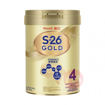 Wyeth �۰����S26��װHMO��ͯӪ���䷽�̷�4�� 3������ 850g