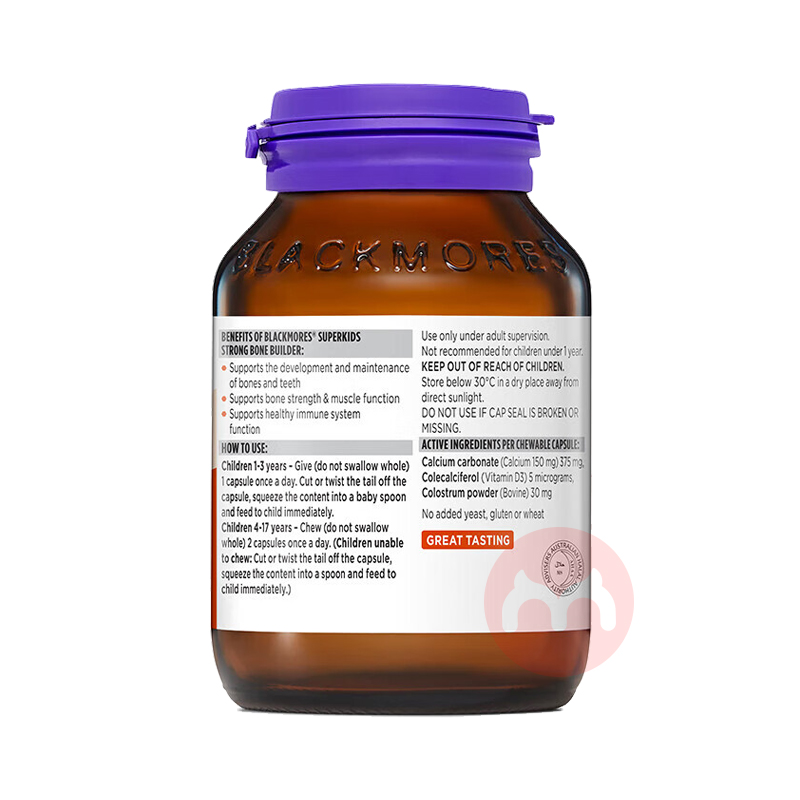 BLACKMORES ���ްļѱ���ͯС���˳ɳ���+ţ���� 60�� ���Ȿ��ԭ��