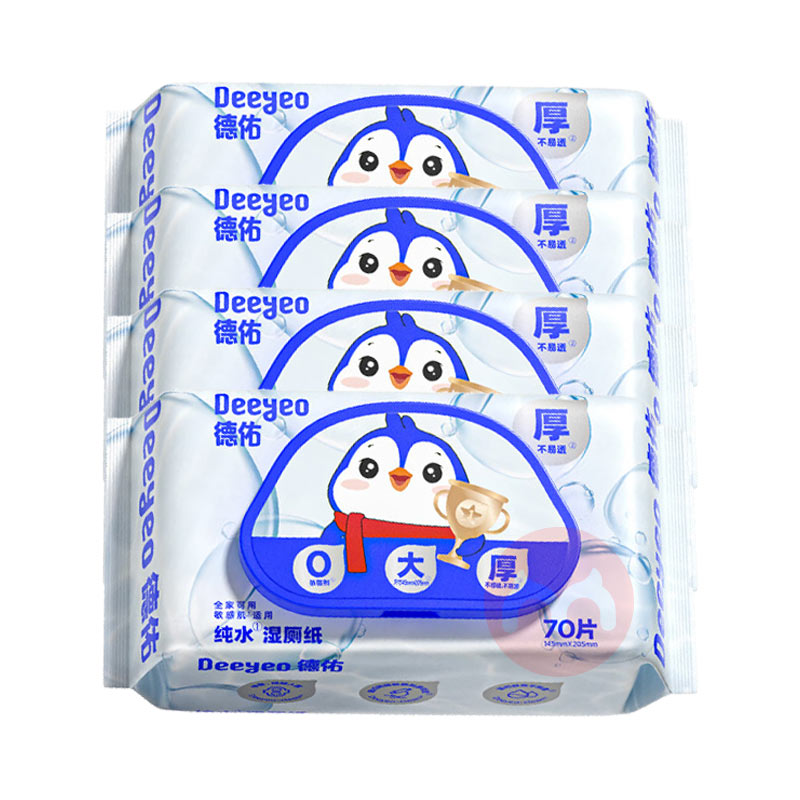 Deeyeo ������촿ˮʪ��ֽ 70Ƭ*4��