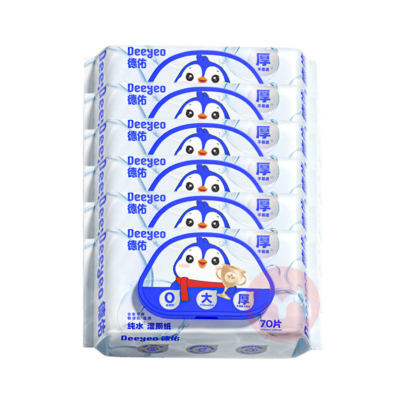 Deeyeo ������촿ˮʪ��ֽ 70Ƭ*6��