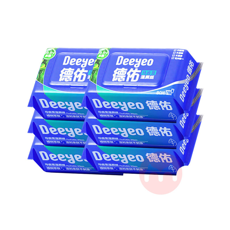 Deeyeo ����������ʪ��ֽ 80Ƭ*6��