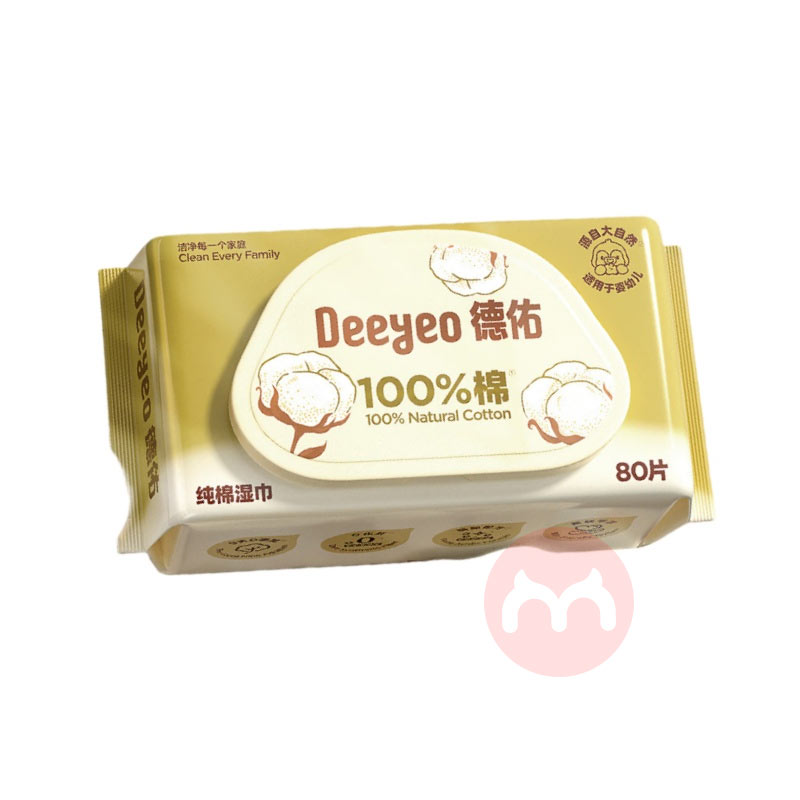 Deeyeo ����Ӥ�׶��ֿ�ʪ�����ް� 80Ƭ*6��