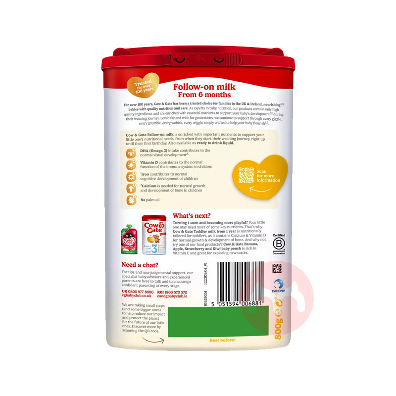 Cow&Gate ӢţӤ׶̷2 6 800g Ӣԭ