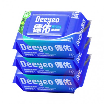 Deeyeo ����������ʪ��ֽ 80Ƭ*3��