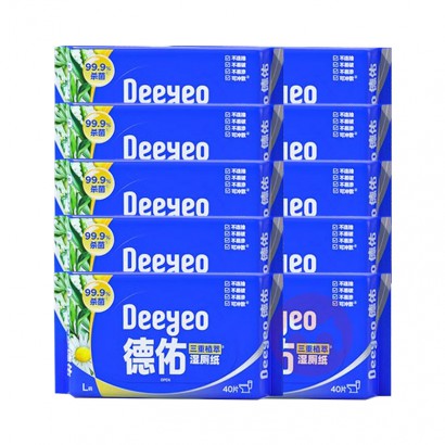 Deeyeo ��������ֲ��ʪ��ֽ������ 40Ƭ*10��