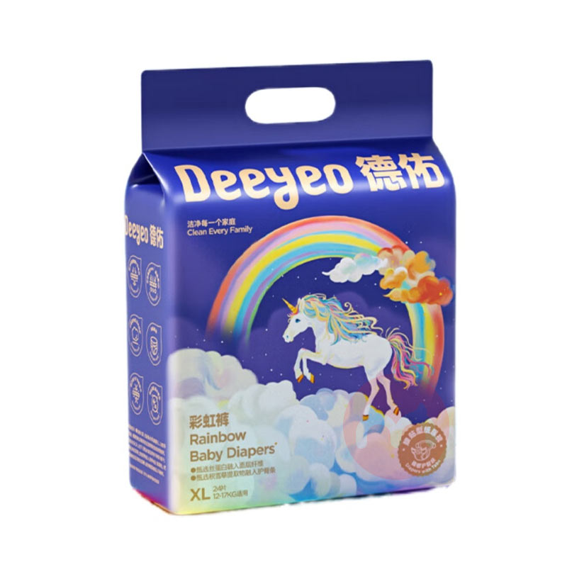 Deeyeo ���Ӷ�����Ӥ��ֽ��� XL�� 24Ƭ*2�� 12-17kg
