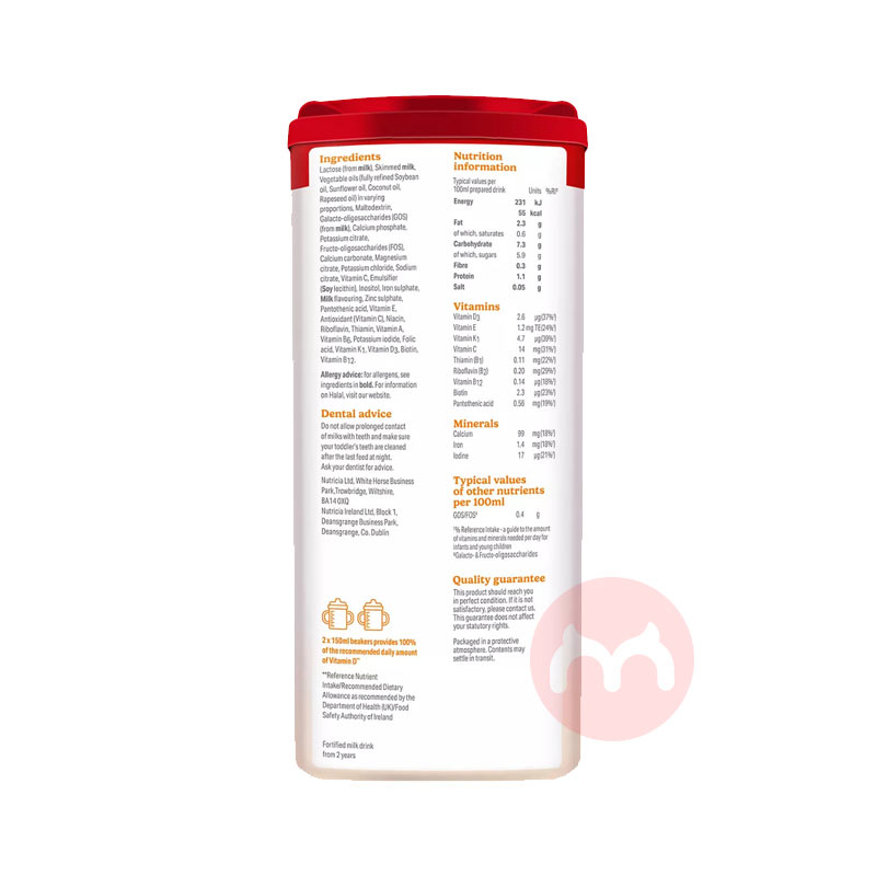 Cow&Gate Ӣ��ţ��Ӥ�׶��̷�4�� 2������ 800g Ӣ������ԭ��