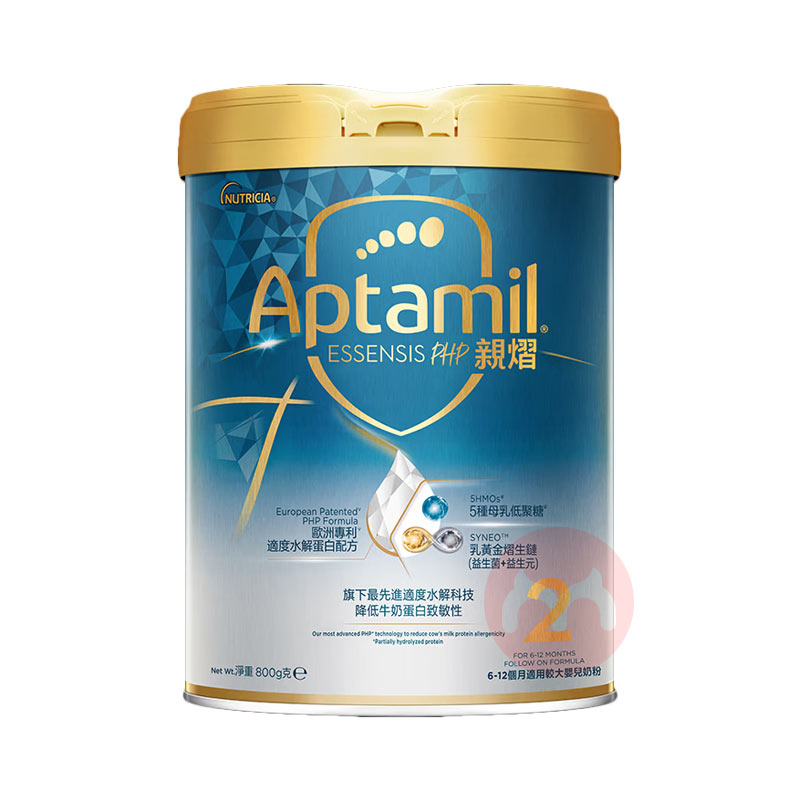 Aptamil ������ESSENSIS�����漣�׹��ʶ�ˮ��������Ӥ�׶��̷�2�� 800g 6-12����
