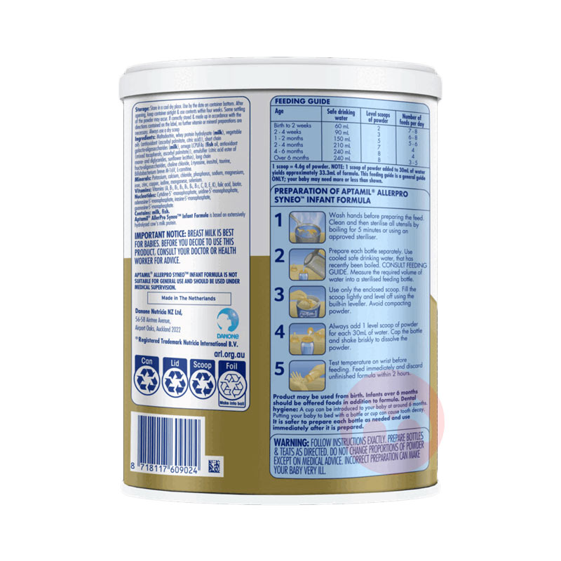 Aptamil ���ް��������ˮ������Ӥ�׶��̷�3�� 12-36���� 900g ���ޱ���ԭ��