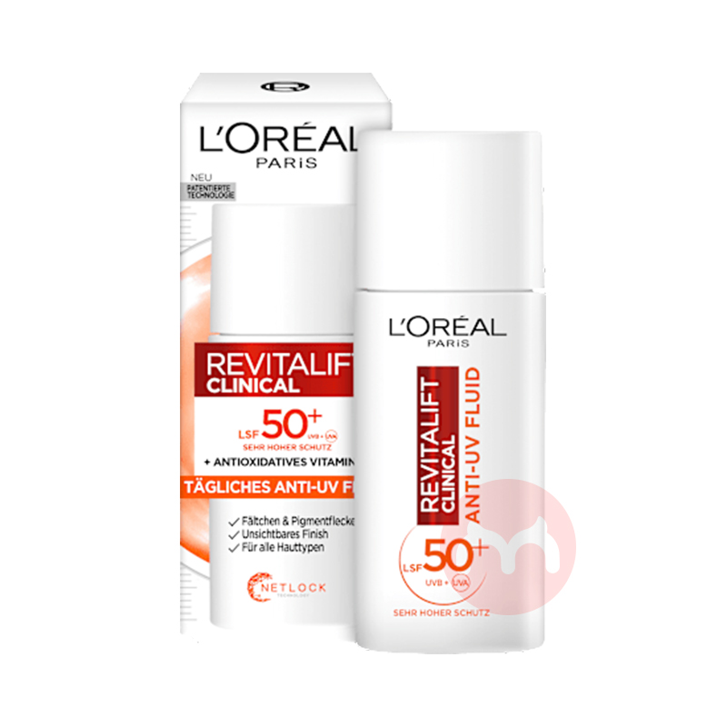 L`OREAL Paris ��������ŷ����ά����C��ɹ������ҺSPF50+ 50ml ���Ȿ��ԭ��