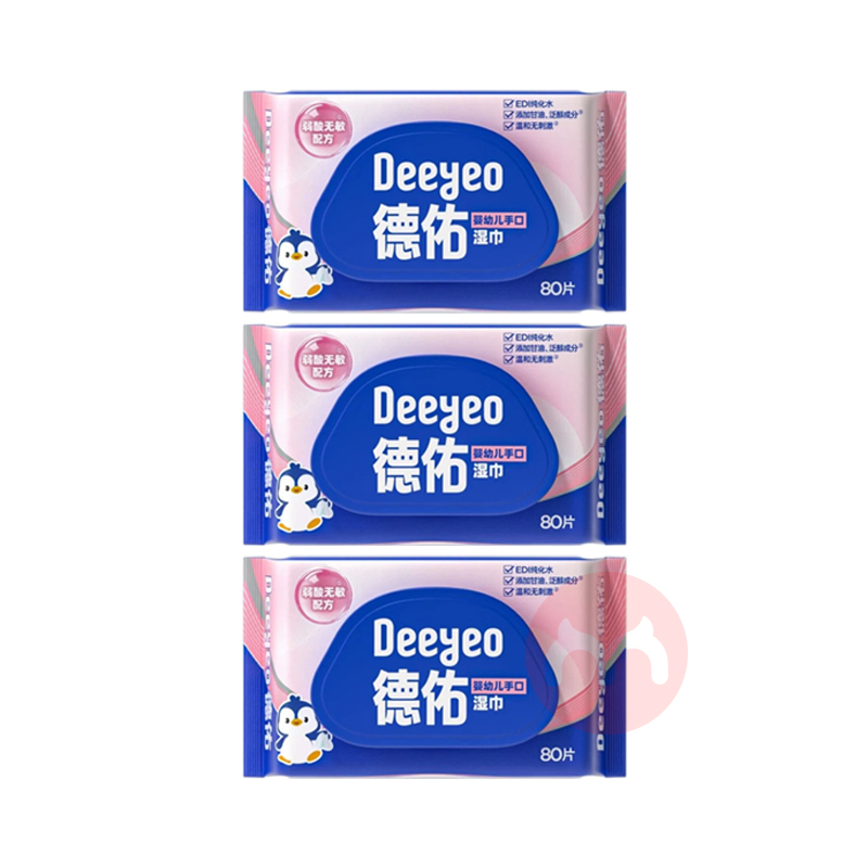 Deeyeo ����Ӥ�׶��ֿ�ʪ�� 80Ƭ*3��