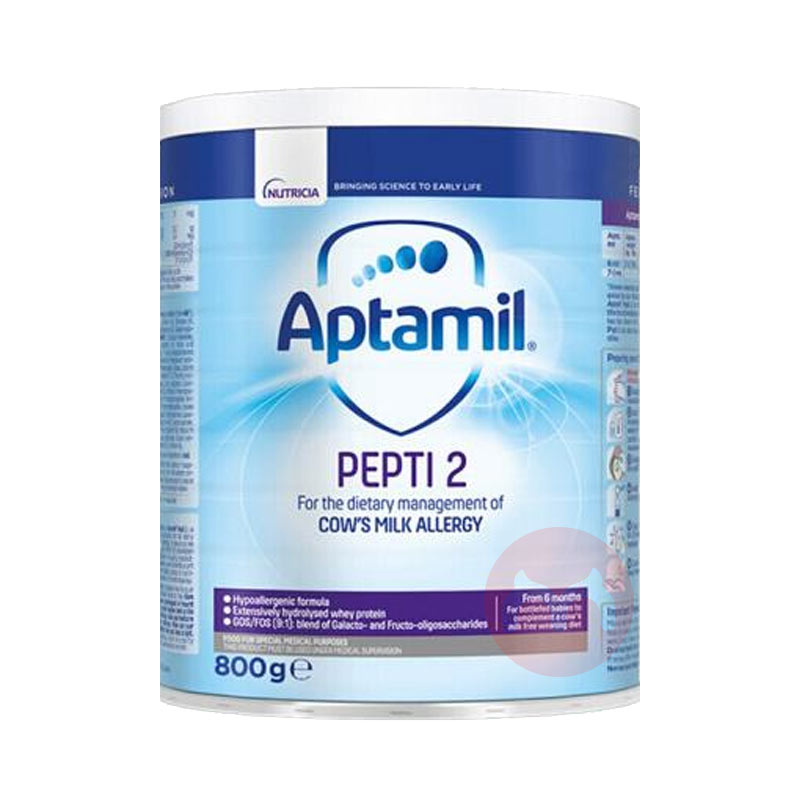 Aptamil Ӣ��������Pepti���ˮ��Ӥ�׶��̷�2�� 6�������� 800g Ӣ������ԭ��