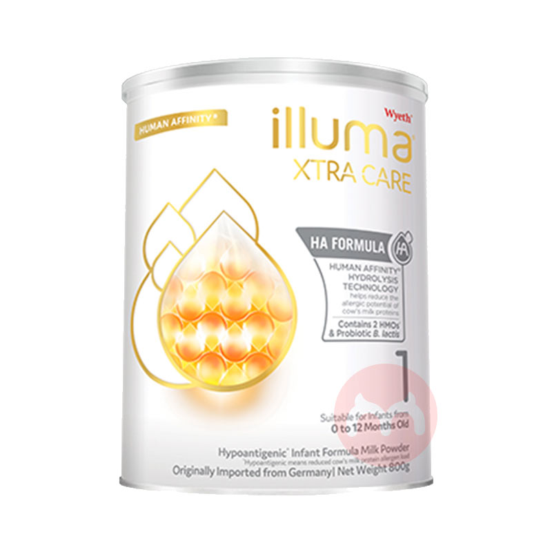 Wyeth �۰������������HA�ʶ�ˮ��Ӥ�׶��̷�1�� 0-12���� 800g ���Ȿ��ԭ��