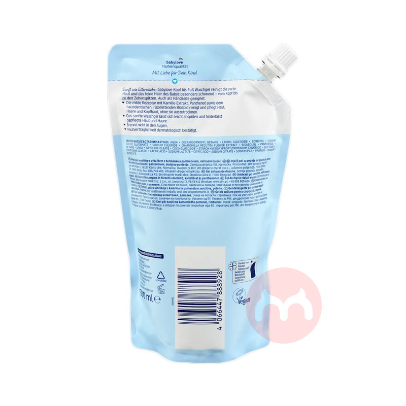 Babylove �¹�Babylove����ϴ����ԡ��������װ 500ml ���Ȿ��ԭ��