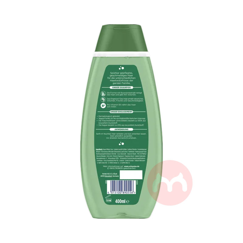 ��99��ѡ3����Schwarzkopf �¹�ʩ��ޢĦ����ӯϴ��ˮ 400ml ���Ȿ��ԭ��