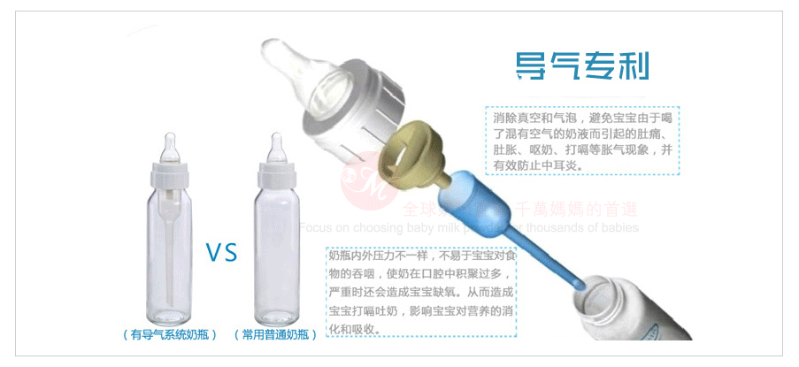 Dr Brown`s 美国布朗博士宽口PP奶瓶 240ml 0-3个月 海外本土原版